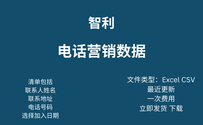 智利电话营销数据