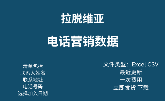 拉脱维亚电话营销数据