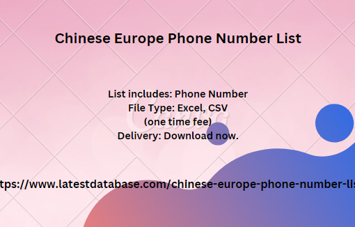 Chinese Europe Phone Number List