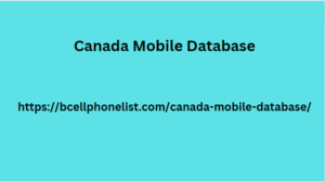 Canada Mobile Database